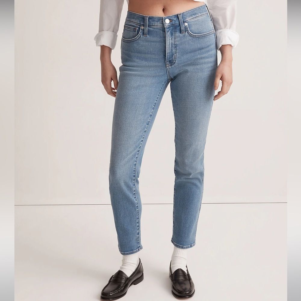 Madewell NWT Mid Rise Stovepipe Jeans Size 30 in Skyford Wash
